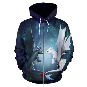 All Over Print Zip Hoodie D1021